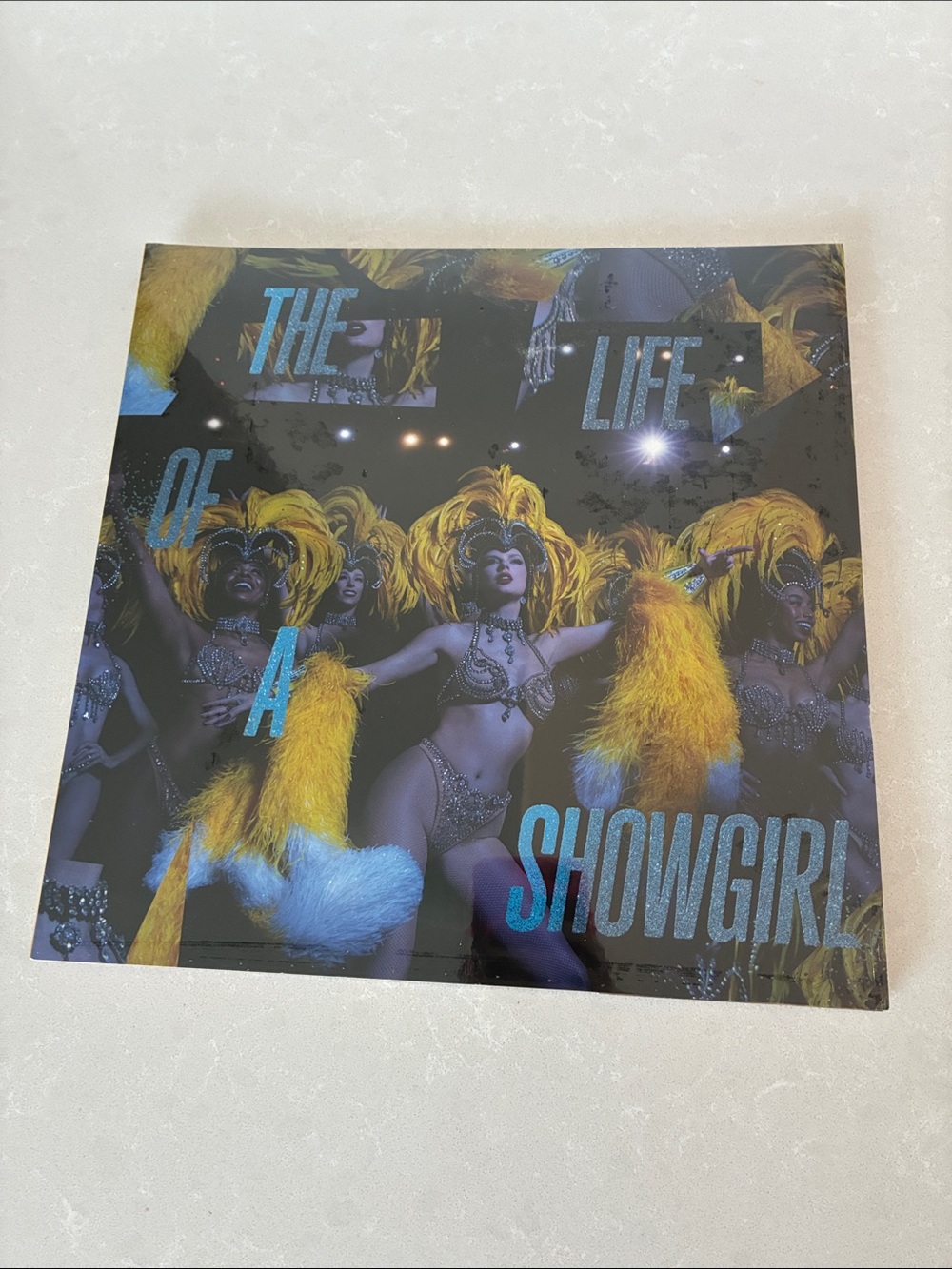 Taylor Swift Vinyl Cover – Yellow & Blue Showgirl Artwork